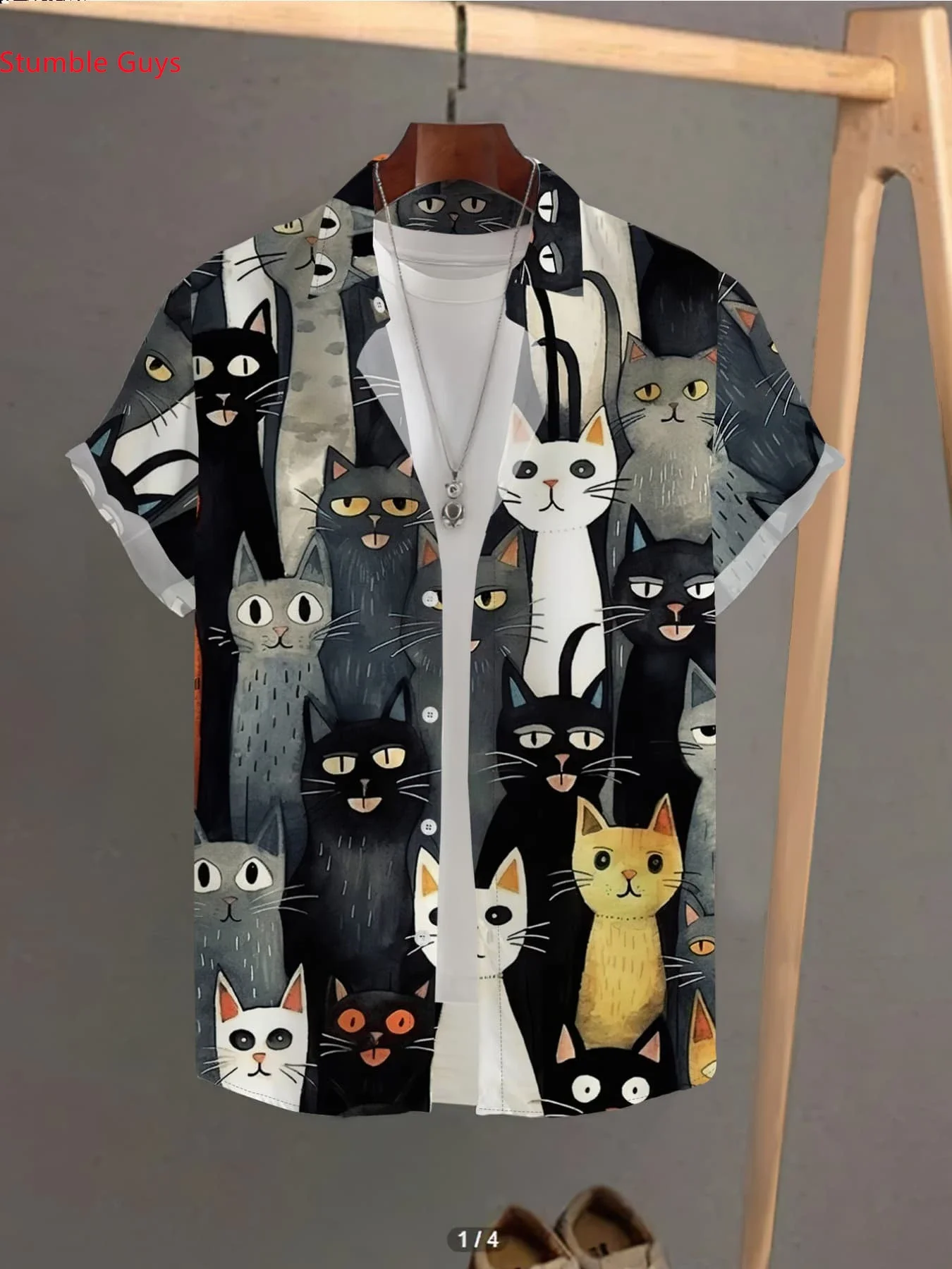 

2026 New Design Summer Men's Hawaiian Shirt Casual Man Women Short Sleeve Cool Beach Party Print Shirts