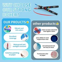 Marker Pen with Direct Liquid Ink, Soft Tip, Metallic Color, Skin Tone, Suitable for Students and Art Students, Translucent and 4