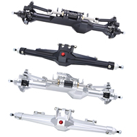 CNC Aluminum Front Rear Straight Axle Set Complete Axles For 1/10 RC Crawler Car Vanquish H10 Optic Upgrade Parts