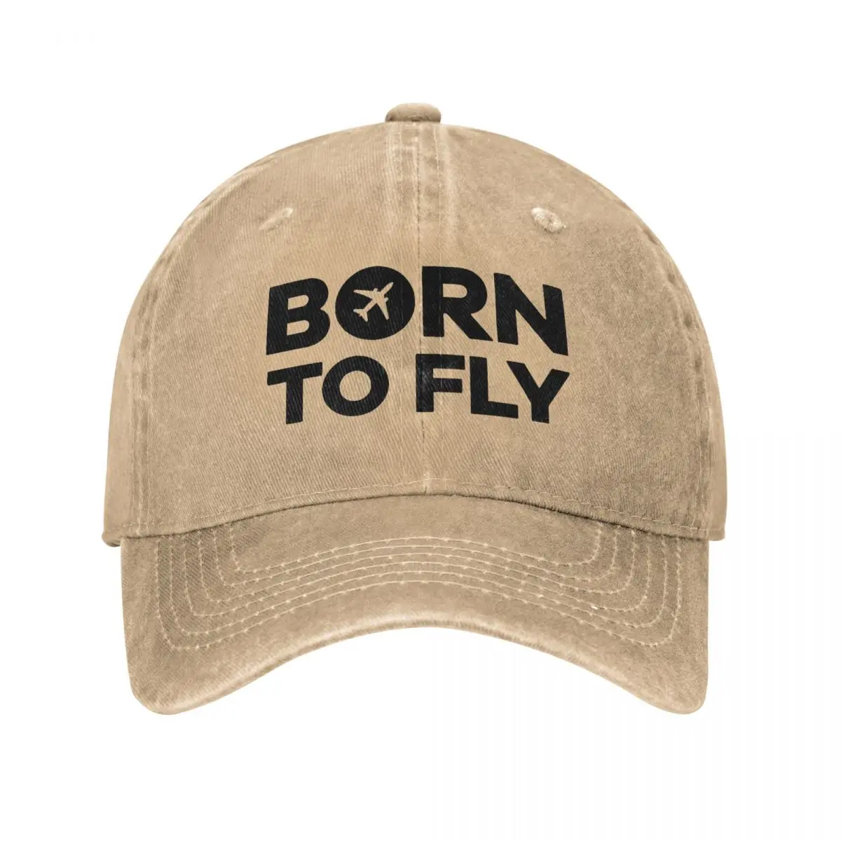 Pilot Born To Fly Baseball Cap Classic Distressed Denim Aviation Aviator Flight Headwear Men Women Outdoor Activities Caps Hat