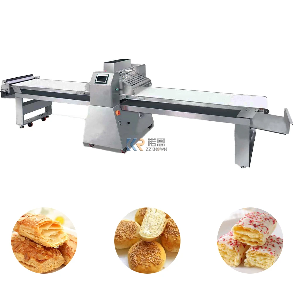 Dough Pastry Electric Press Machine Croissant Dough Sheeter Paratha Pastry Sheet Making  Machine Portable High Yield