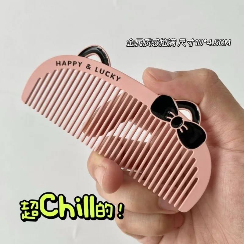 MINISO Cartoon Hello Kitty peripheral portable bangs comb Kawaii Sanrio metal durable anti-fall anti-static small comb wholesale