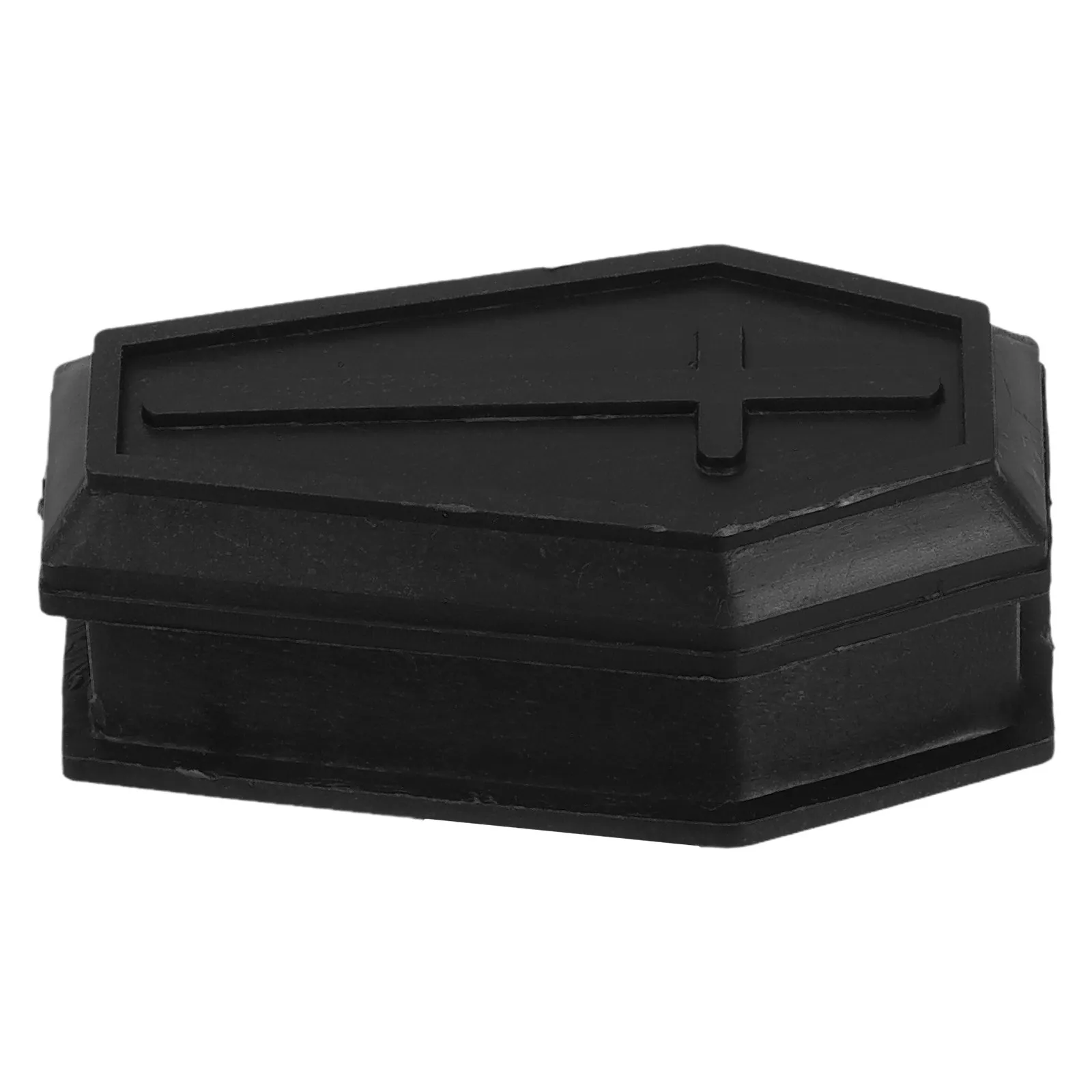 Halloween Coffin Decor Realistic Haunted House Prop Prank Prop Small Coffin Ornament for Party Home Bar Decor Fun Scary