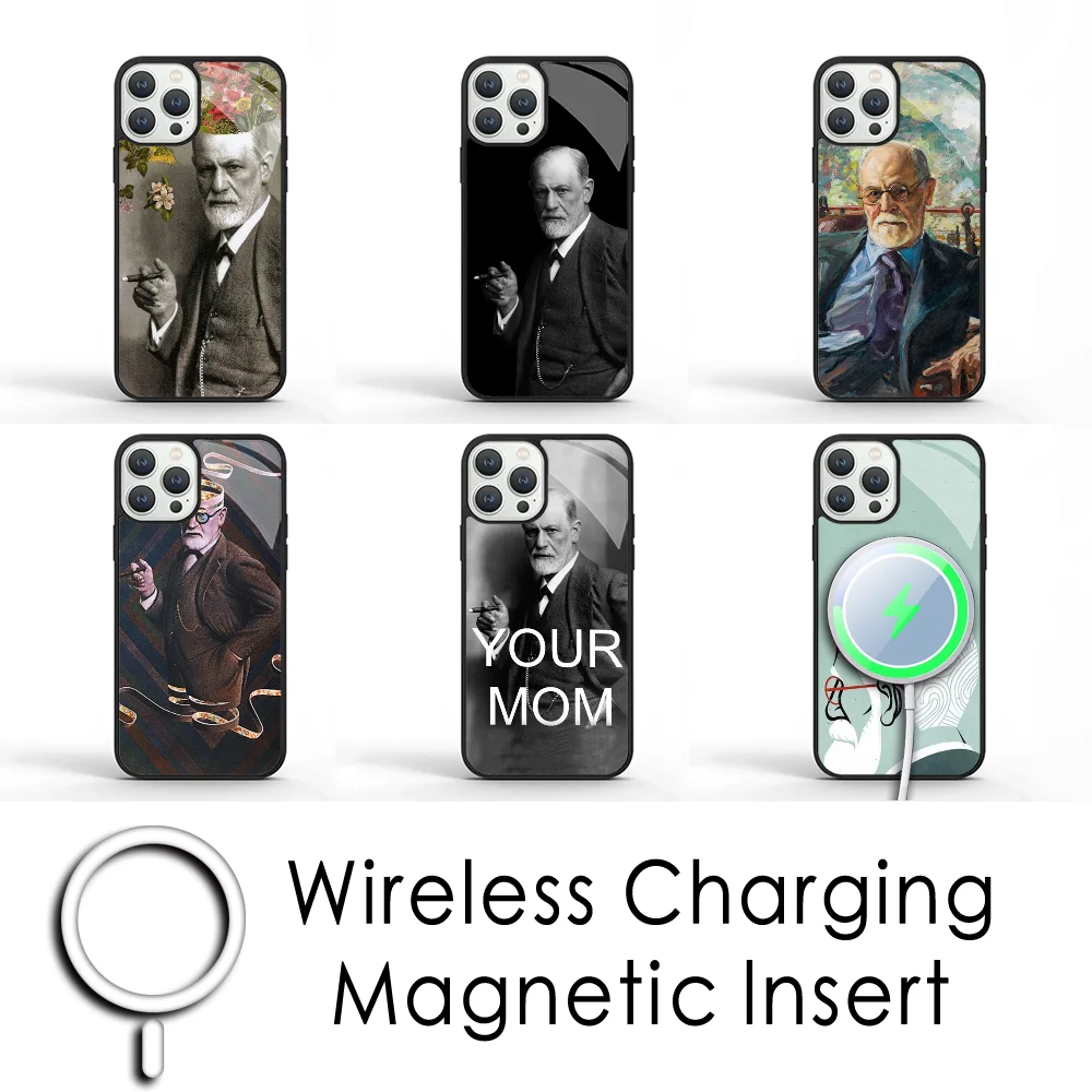 

Sigmund Psychoanalysis Freud Phone Case For IPhone 16 15 Pro Max Case 14 Plus 13 12 11 Magesafe Magnetic Wireless Charge Cover