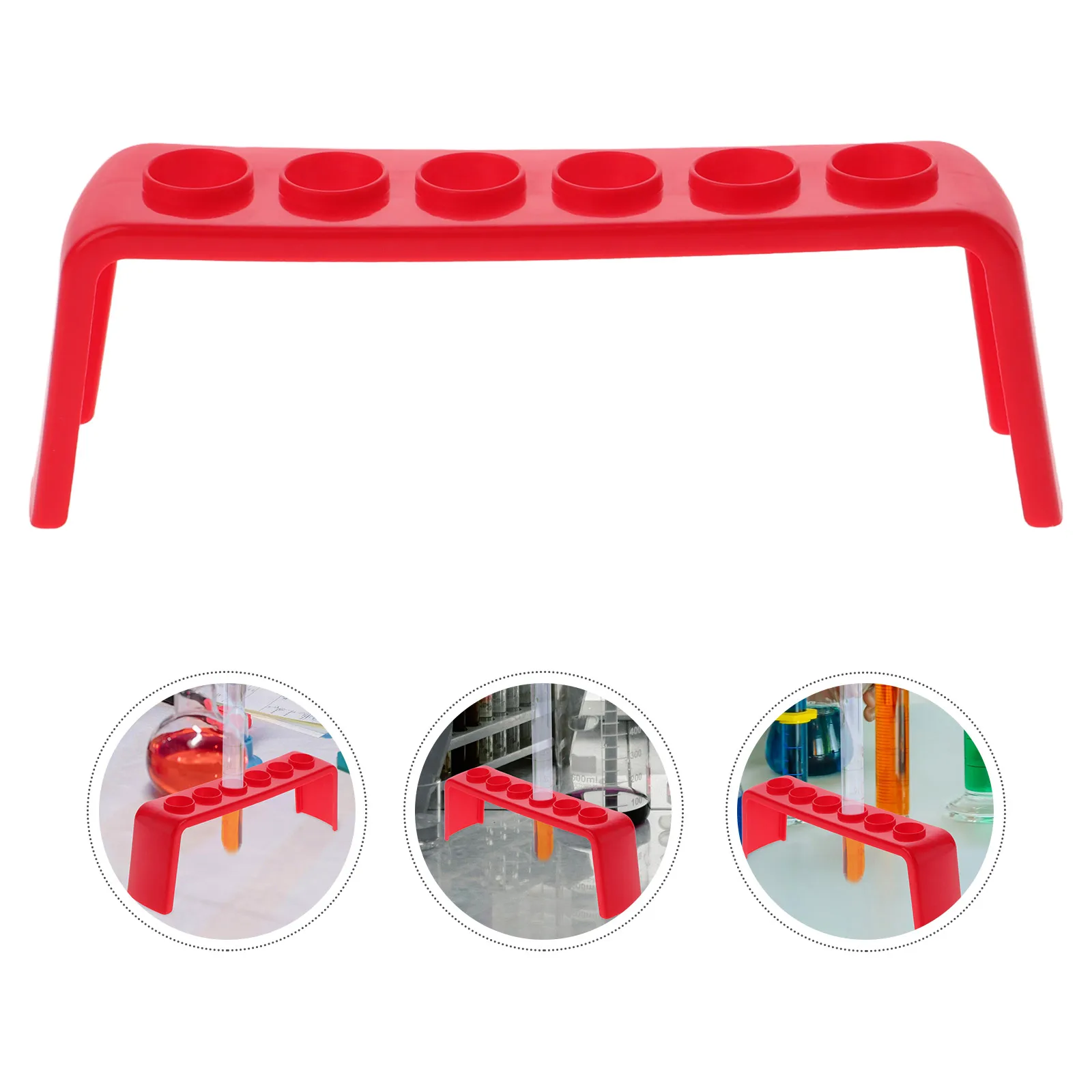 

4 Pcs Holder Test Tube Rack Teaching Aids Multifunctional Storage Organizer Tubes