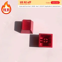Aluminum Alloy Metal Keycaps No Backlit Redcap Original Profile R4 1u ESC Key Cap Mechanical Gaming Keyboard customized