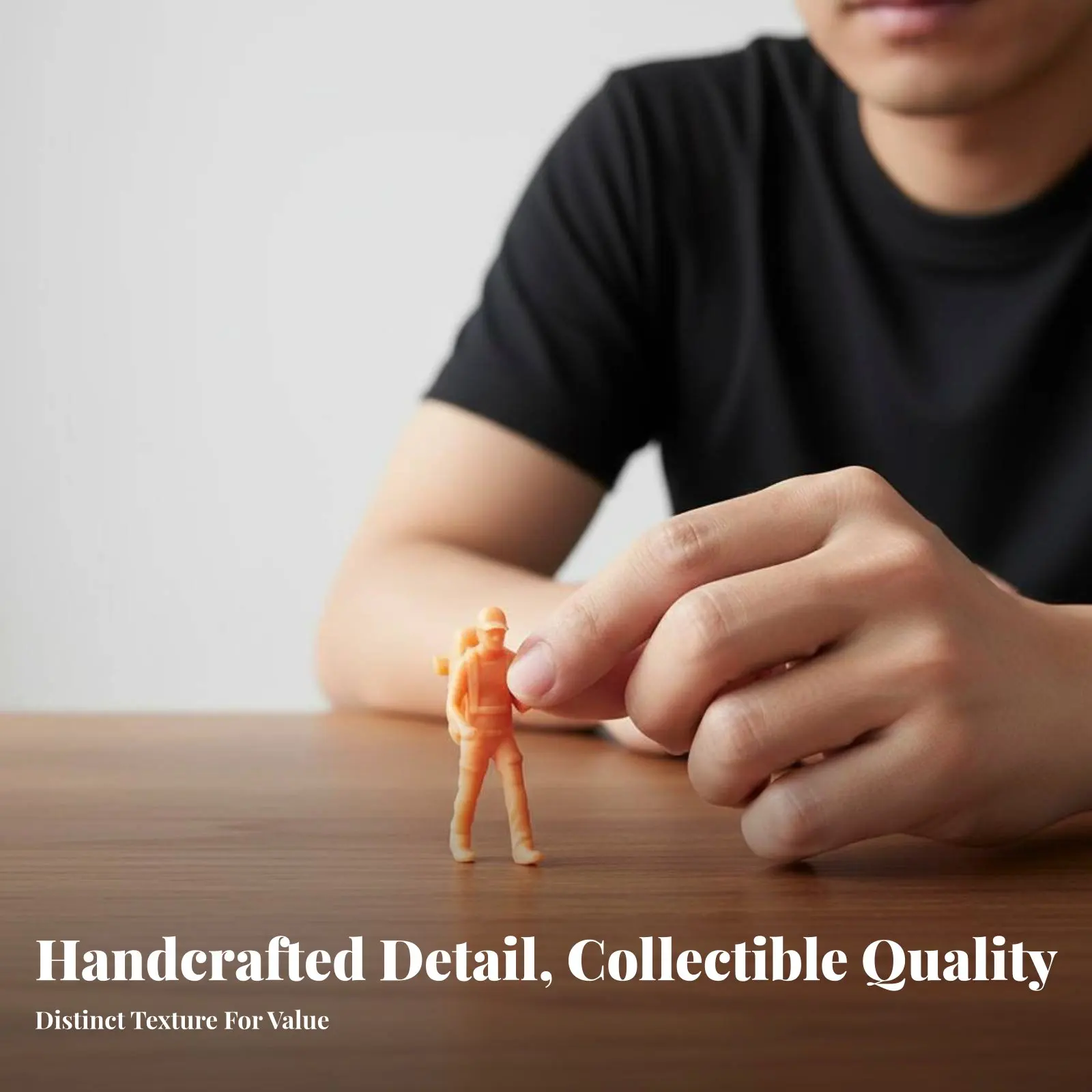 

Коллекционная неокрашенная миниатюрная фигурка человека-путешественника, высокодетализированная модель человека в малом масштабе