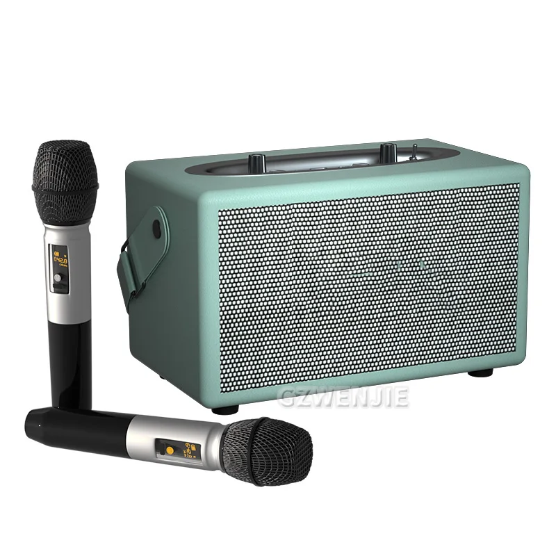 D7 40W High-Power Bass Speaker Outdoor Wireless Bluetooth Audio Portable Speakers 24h Long-Lasting Mobile Karaoke With Mic