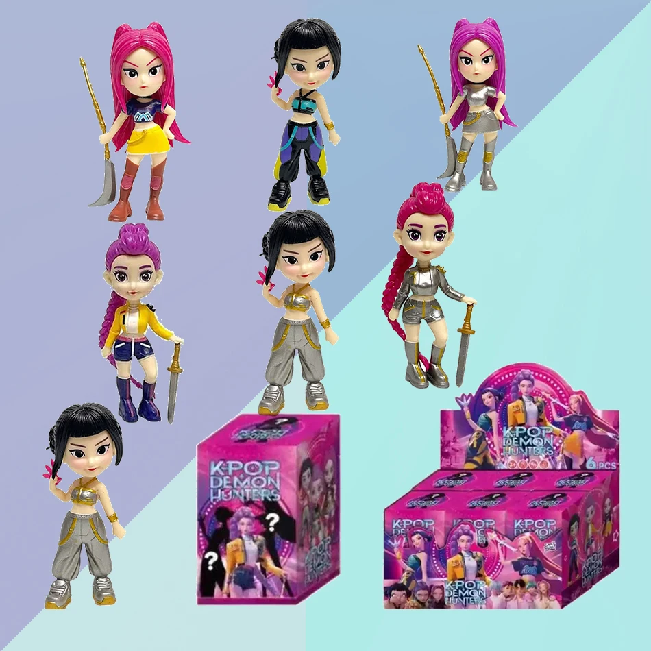 

6 шт. аниме Devil Hunter слепая коробка-забавная разборка маленькая статуя настольная модель Коллекционная слепая сумка подарок