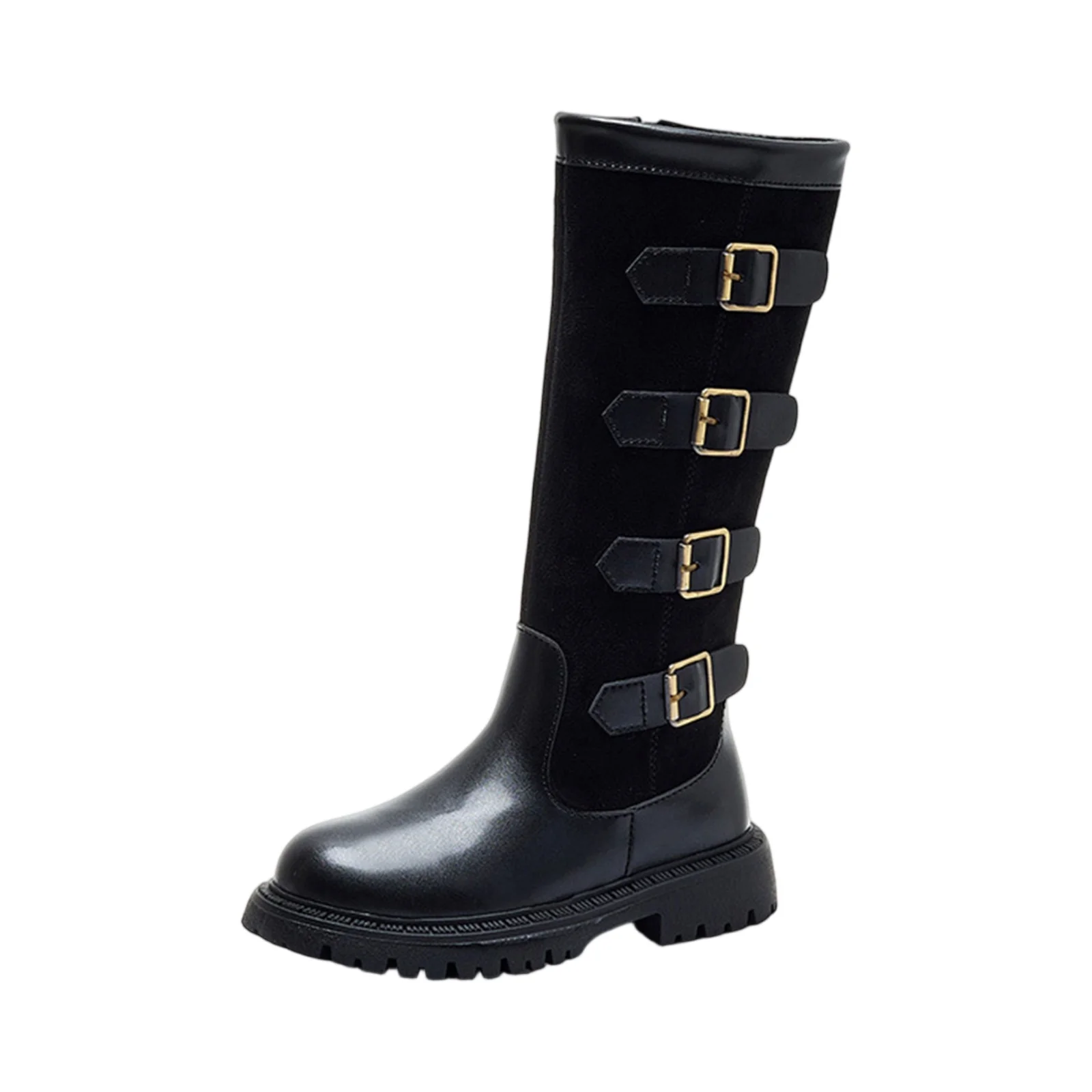 Children High Boots for Girls Autumn Winter New Fashion and Comfortable British Style Casual Versatile Trendy Leather Shoes 2026