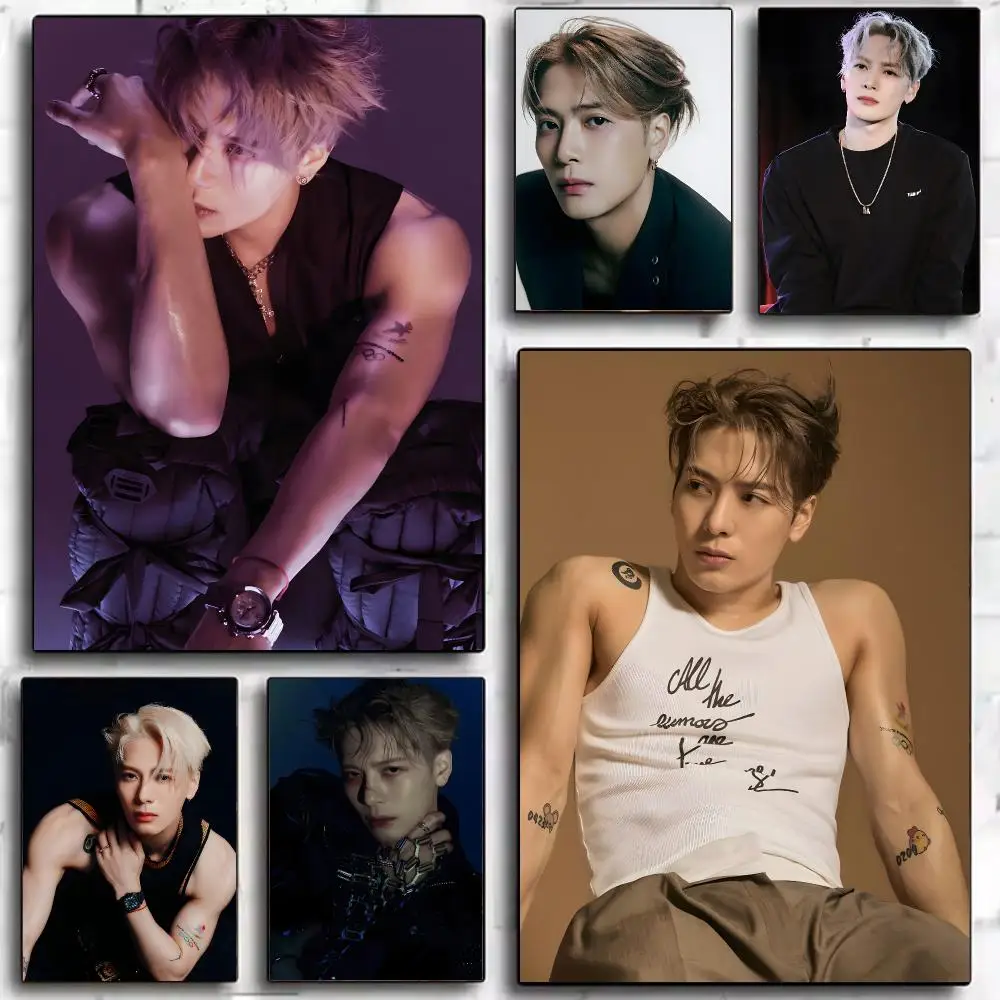 Pop Singer J-jackson Wang Poster Trendy Aesthetic Self-Adhesive Wall Poster Room Decor for Bedroom & Dorm