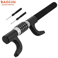 BAOLUN Car Steering Wheel Lock Anti Theft Security Extendable Device Retractable Keyless Password 5 Coded Universal