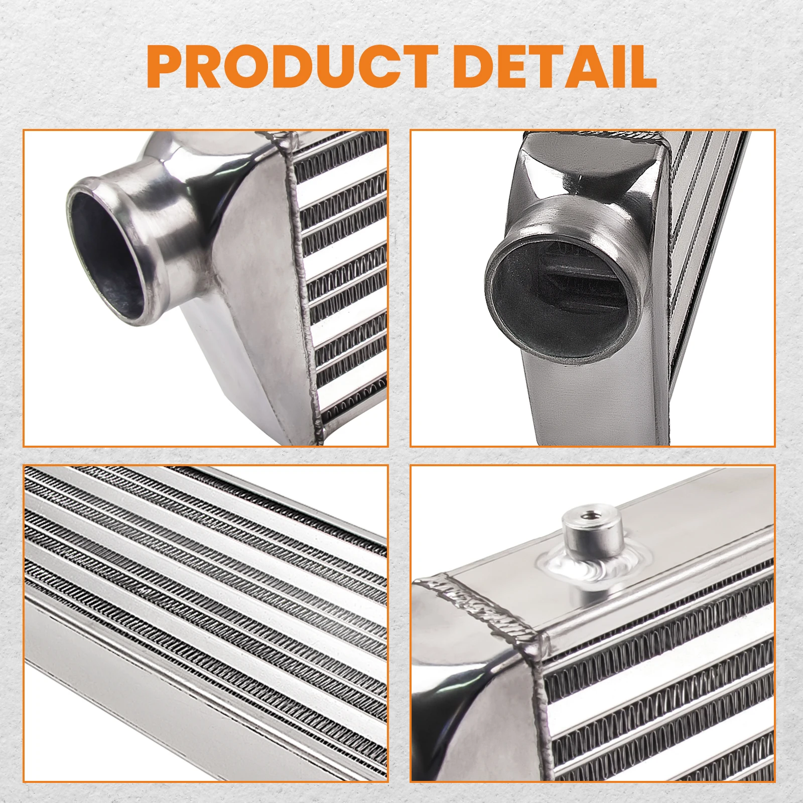 Universeller Turbo-Ladeluftkühler Frontmontage 690x 175x 64mm 2,5 Zoll – Detail 5