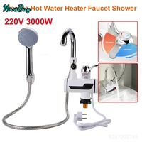 220V Electric Instant Hot Water Faucet 3000w Water Heater Fast Heating Tap with LED Temperature Display Water Heater Shower