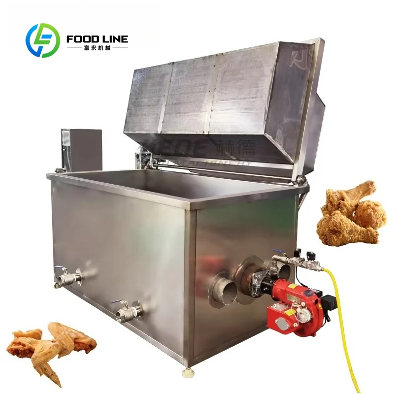 Electric Deep Frying Machine Customize Continuous Falafel Fryer for Banana Plantain Chips French Fries Commercial Industrial Use