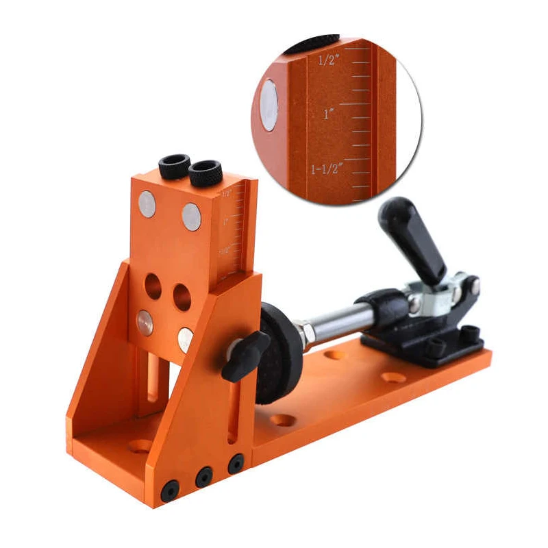 Woodworking Oblique Hole Machine 9.5mm Aluminum Alloy Belt Base Vacuum Cleaner Drilling Hole Drilling Locator