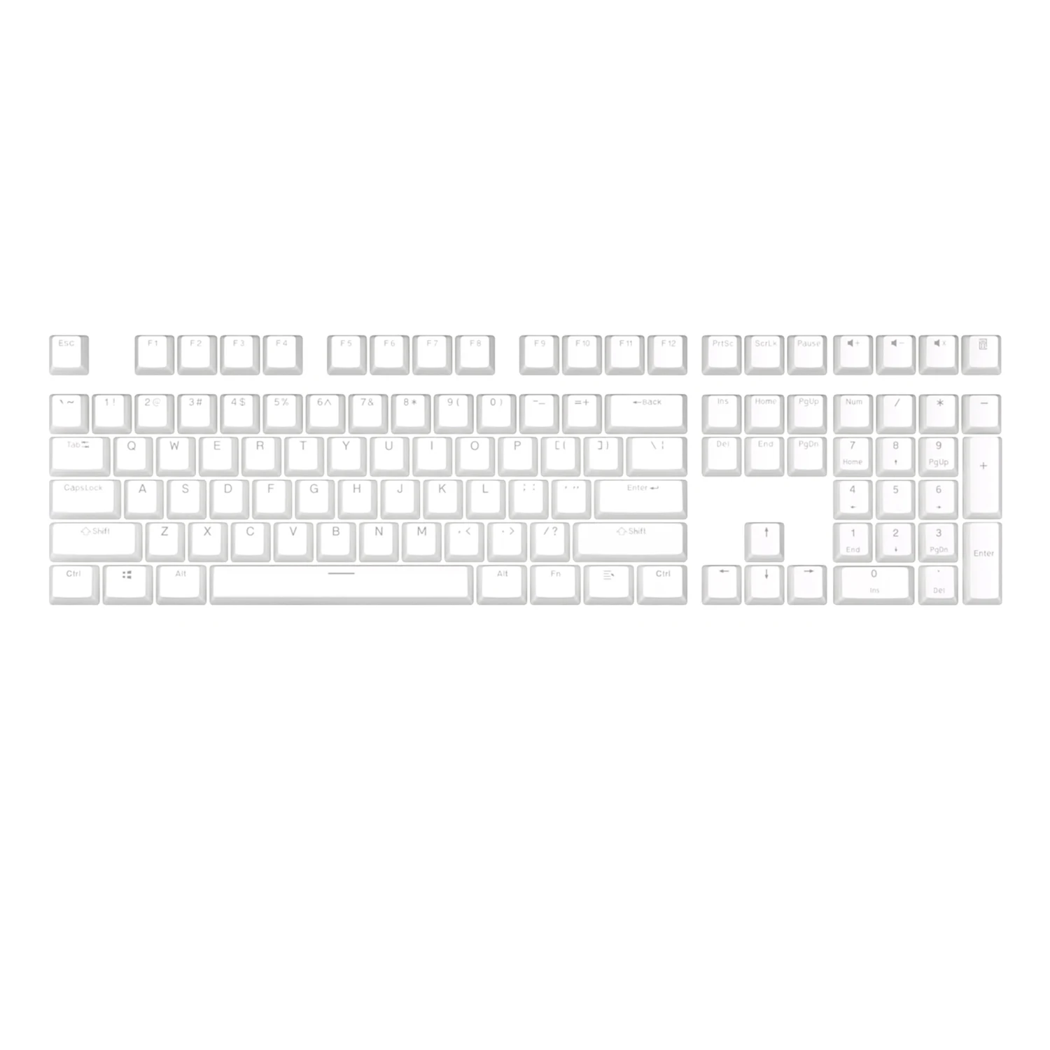 104 Keys PBT Pudding Keycaps Two-color Injection OEM Profile DIY Gaming Mechanical Keyboard Keycap for Gateron Cherry MX Switch