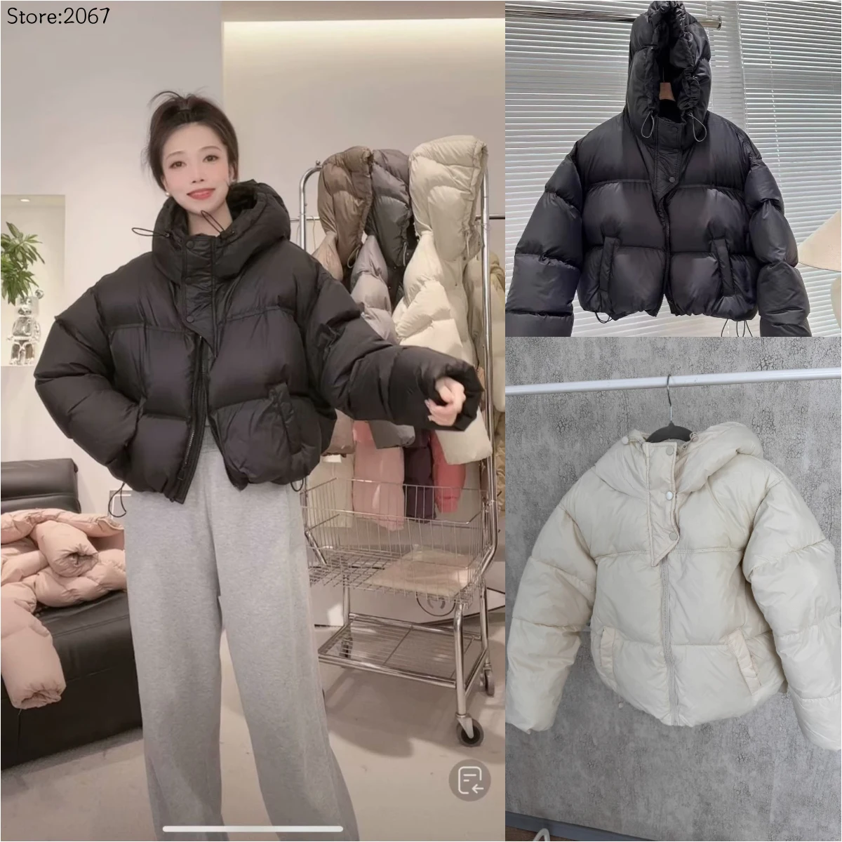 Winter Super Warm Cotton Jacket for Women Short Style with Hood Thickened Puffer Coat Fashionable Loose Fit Cotton Outerwear New