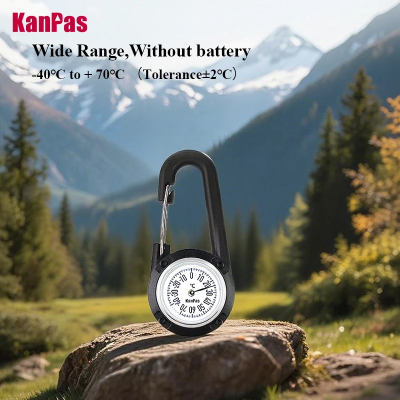 KANPAS Backpacking Temperature Meter / BackPacking Compass / Quality Thermometer for backpack