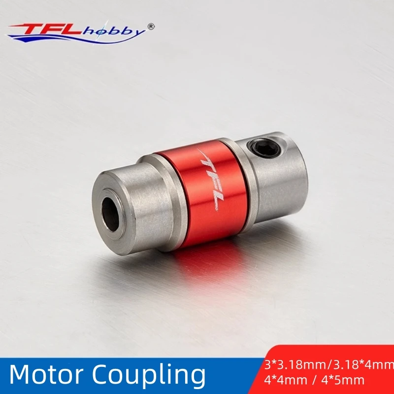 TFL Brushless Motor Coupling Universal Shaft Joint Clamp Collet 3mm*3.18mm 3.18mm*4mm 4*4mm 4mm*5mm for Electric RC Boat