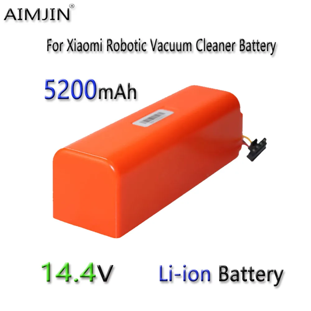 

14.4V 5200mAh Rechargeable Battery BRR-2P4S-5200D Suitable For XIAOMI 1ST Robolock SDJQR01RR Sweeping Robot Vacuum Cleaner