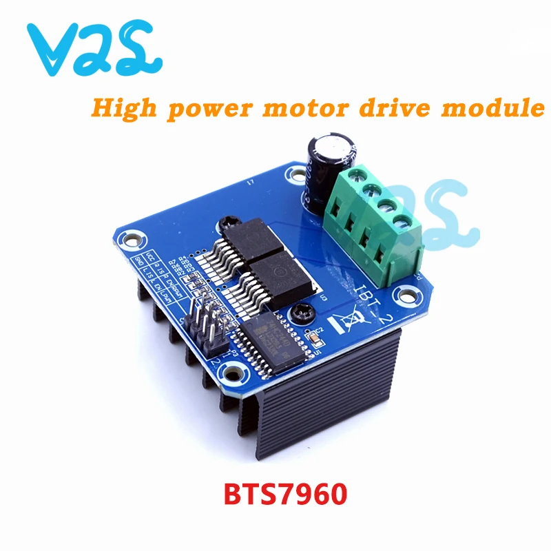 1PCS Double BTS7960 DC 43A Stepper Motor Driver Module H-Bridge PWM Module for Smart Car