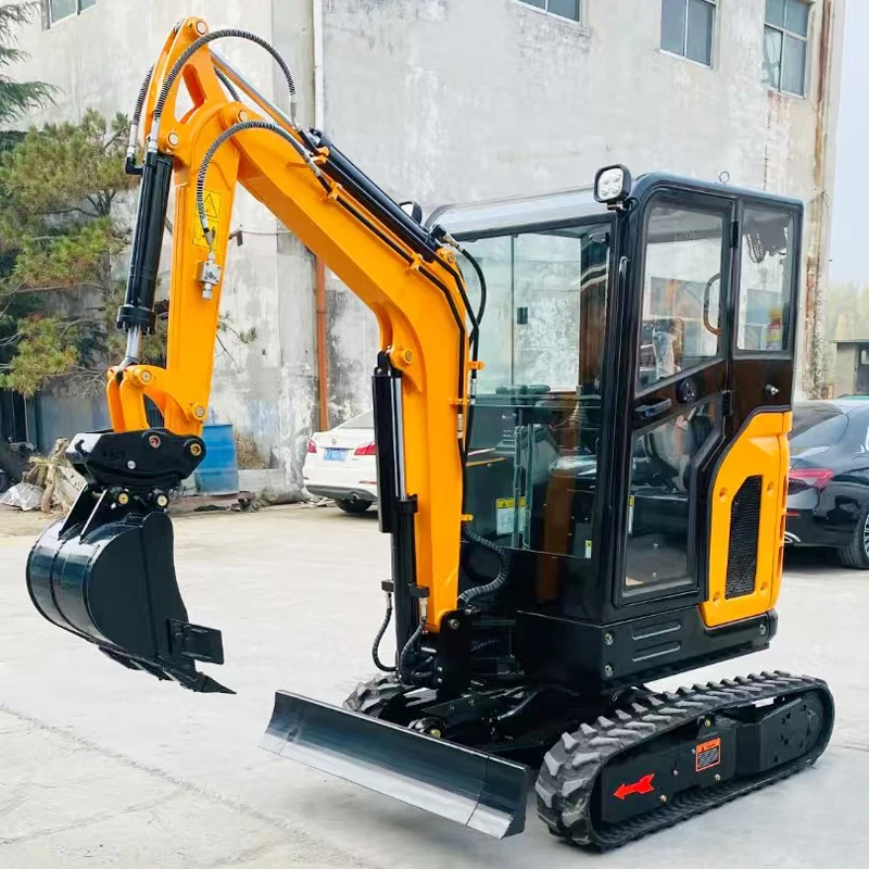 Best Selling Mini Excavator Hydraulic Diesel Engine Earth Moving Crawler Small Digger Multifunctional Compact Micro Bagger