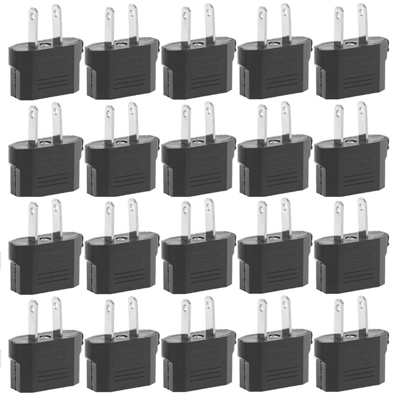 US EU Europe To US Power Converter Travel Adapter Wall Plug Home
