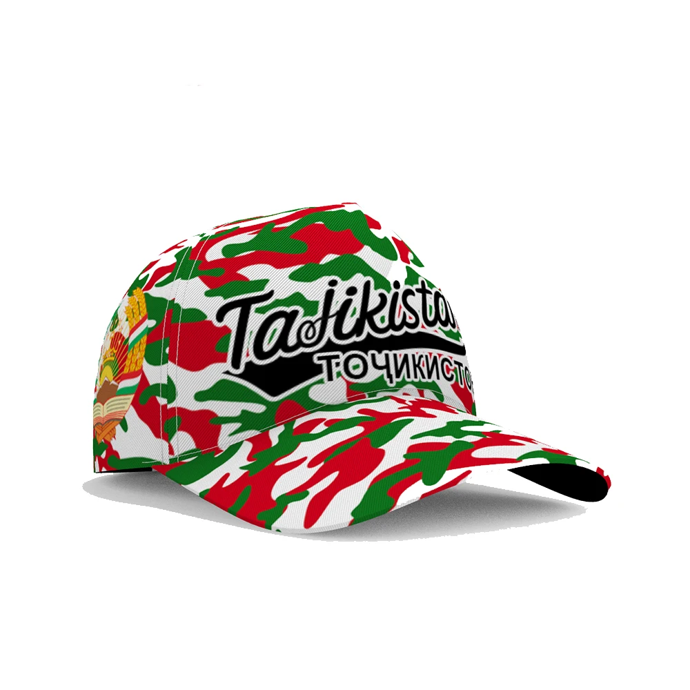 Tajikistan Baseball Caps Custom Made Name Number Team Logo Tj Hats Tjk Country Travel Russian Tajik Nation Flag Photo Headgear