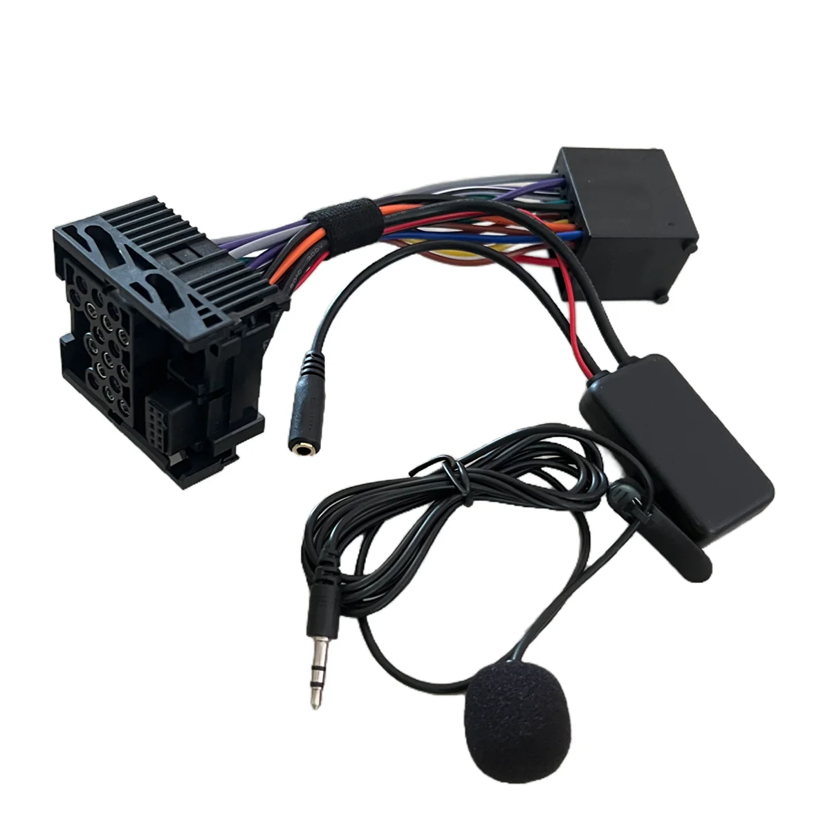 Bluetooth 5.0 Music Audio Adapter Microphone Cable 10pin For BMW E46 E39 E38 MINI ONE COOPER Business BM24 Round Pin Radio