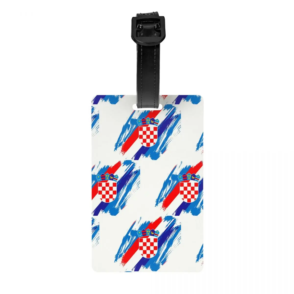 Flag Of Croatia Luggage Tags for Suitcases Cute Croatian Patriotic Proud Baggage Tags Privacy Cover ID Label