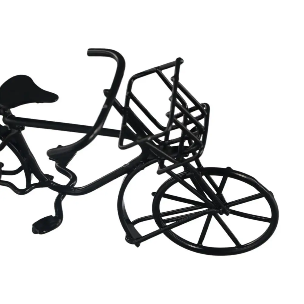 

Аксессуары для кукольного домика, маленькая модель велосипеда, железный художественный велосипед ручной работы, миниатюры, старомодный реквизит для моделирования съемки