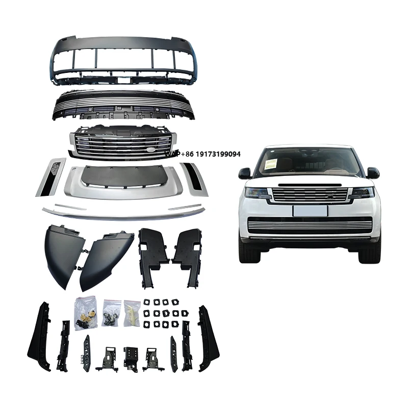 New 2024 SV Front Bumper Assembly with Fog Light Front Lip & Engine Hood-Bolt-On Retrofit Upgrade for