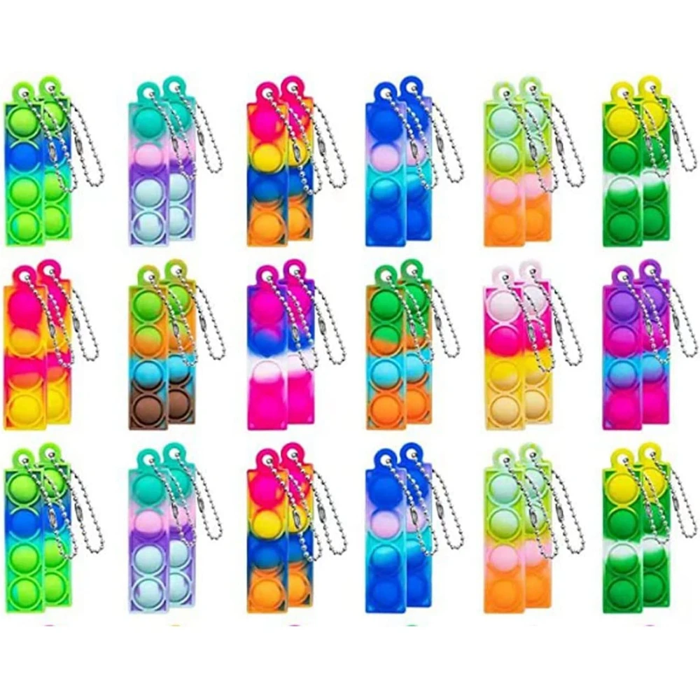 48PCS Mix Finger Fidget Toys Party Favors Bulk Pack Stress Relief Sensory Toys Classroom Prizes Set For Kids Boys Birthday Gifts