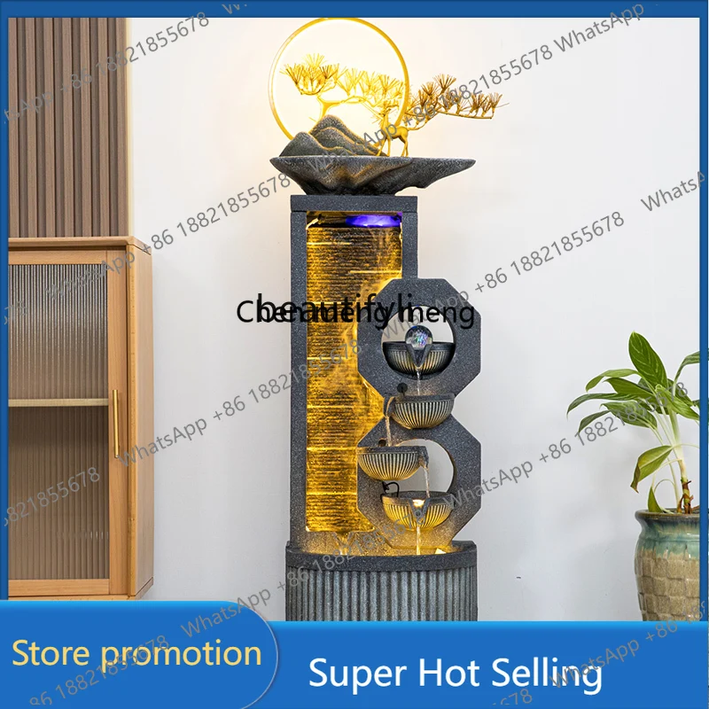 zS173z54Family Flowing Water Ornaments Circulating Water Entrance Living Room Fish Tank Rockery Waterscape Fish Pond