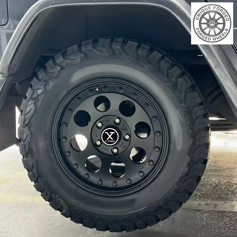 26 Style 20 21 23 24 Inch 4x4 Offroad Wheel Concave H Type 6 Lugs Alloy Hubs Black Finish Forged Wheels For Wrangler For Escalad