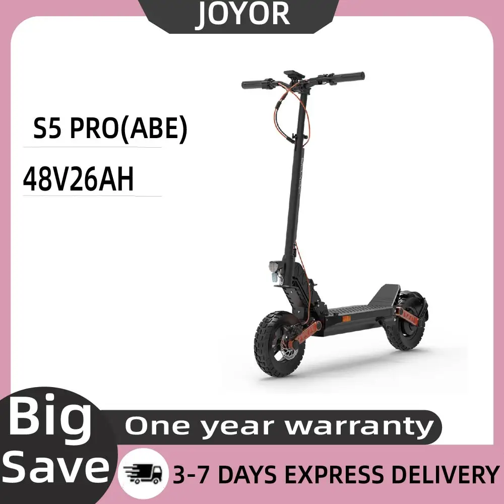 JOYOR S5PRO (ABE) E-Scooter für Erwachsene Stadtpendler 48V26AH Akku E-Roller 10 Zoll Reifen Faltbarer Elektroroller