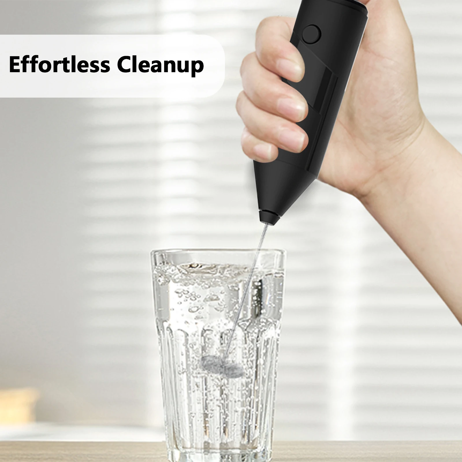 휴대용 우유 거품기 거품 믹서 음료 혼합 도구 커피 라떼 카푸치노에 적합