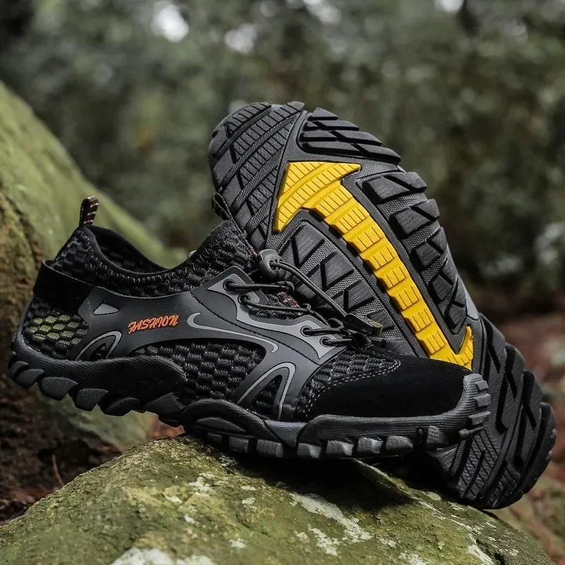 

Plus Size 39-50 Hiking Trekking Shoes Men Non-Slip Breathable Outdoor Sport Climbing Tactical Shoes Desert Training Sneakers