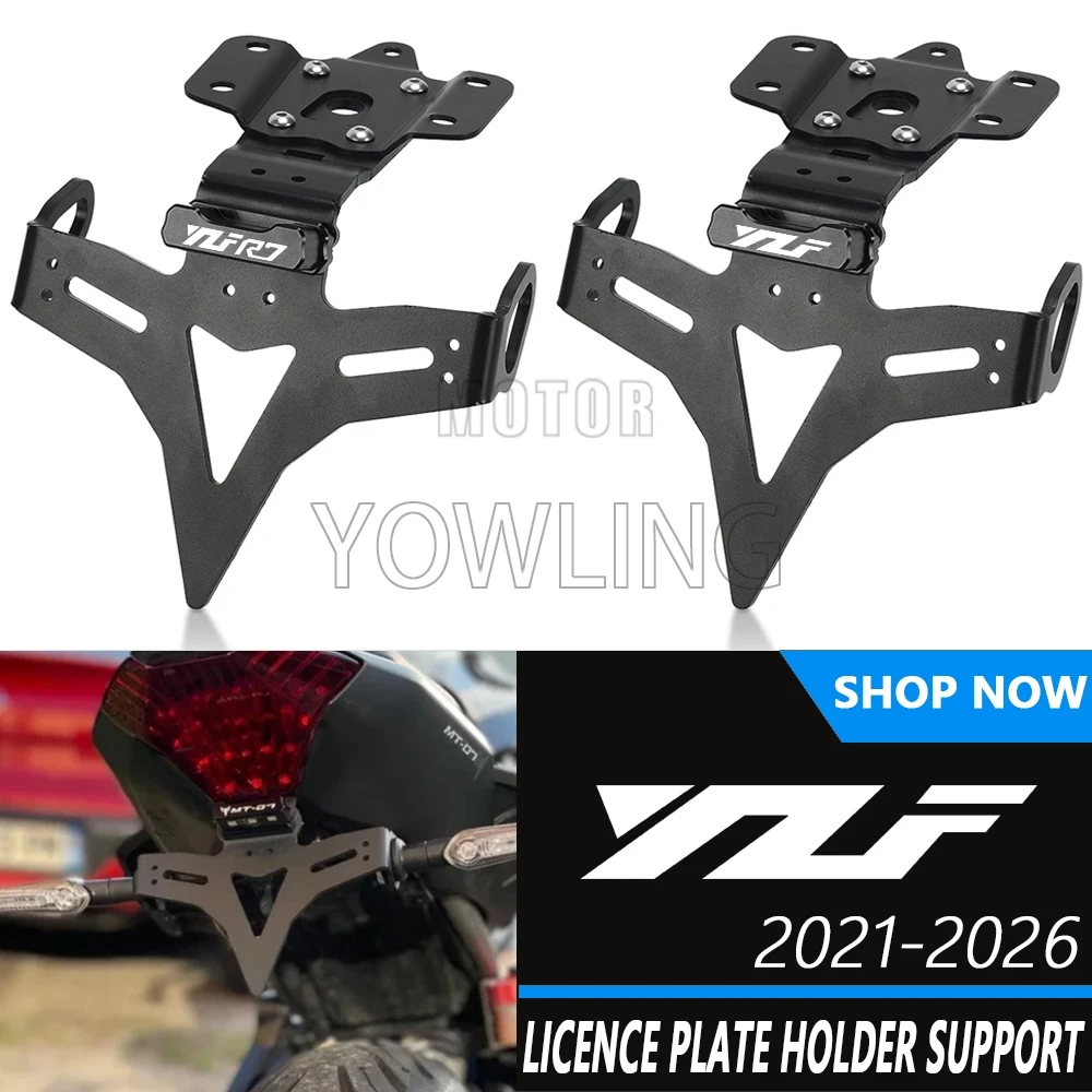 

YZF R7 YZFR7 2021-2025 2026 License Plate Holder Fender Eliminator Registration Bracket For Yamaha MT 07 FZ-07 MT-07 2013-2024