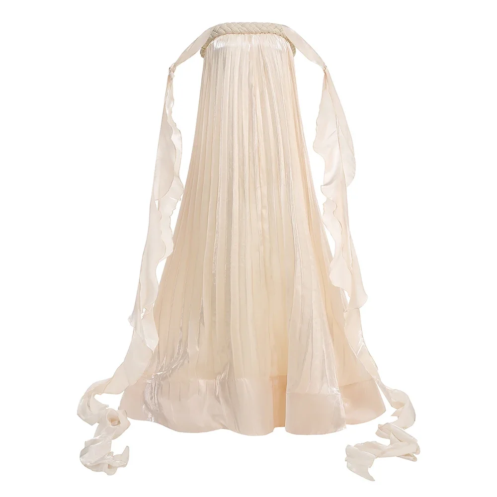 Vestido Vintage Sem Mangas em Algodão Trançado, Solto, com Babados em Camadas, Maxi Gown para Gala Noturna, Festa de Aniversário ou Férias na Praia