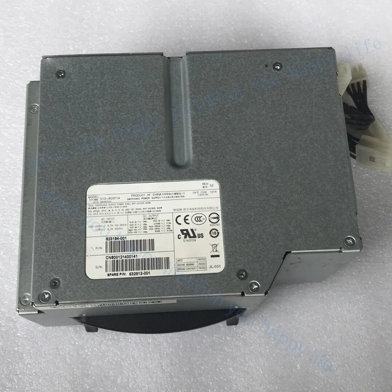 LULUYUAN New For HP Z620 Workstation 800W Power Supply 717019-001 623194-002 S10-800P1A