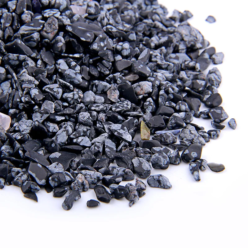 Natural Black Obsidian Gravel Stone Degauss Purification Minerals Specimen Stones Using For Home Decor Aquarium  Decoration