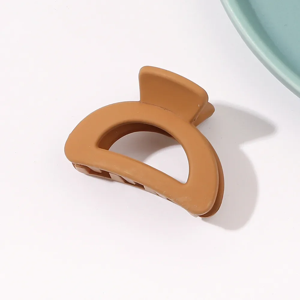 New Fashion Small Geometry Solid Colour Clip Hairpin for Women