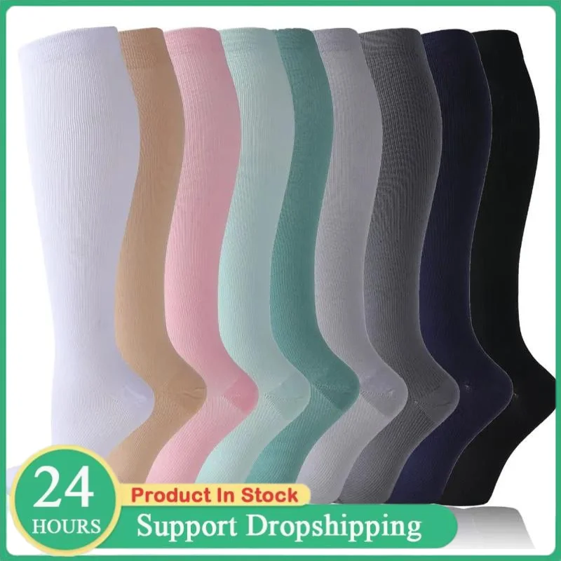 58 Stile Neue Kompressionsstrümpfe für Leggings, Laufen, Fußball, Erwachsene, Netzstrümpfe, Rot, Kompressionsstrümpfe für Krankenschwestern und Herren