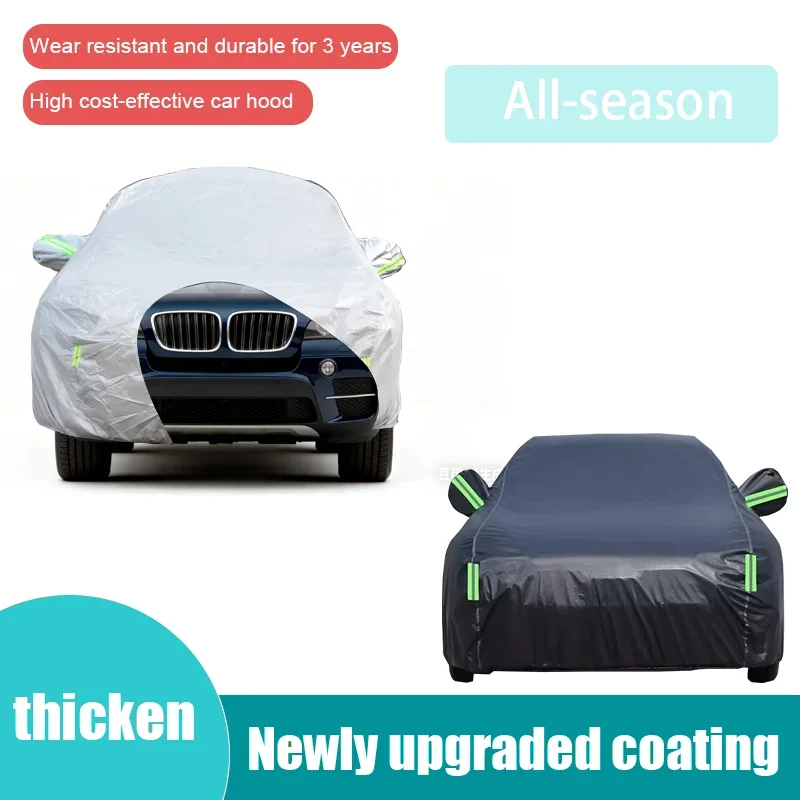 

Suitable for BMW X5 2000-2022, the whole body hood is outdoor UV-proof, sunshade, rain-proof, snow-proof, windproof