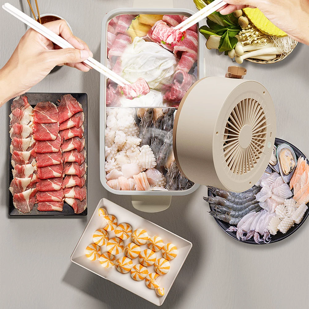 

Настольная вытяжка-вентилятор портативная с USB-зарядкой, мини-вытяжка с регулируемым углом наклона для использования в помещении, для барбекю и хот-пота