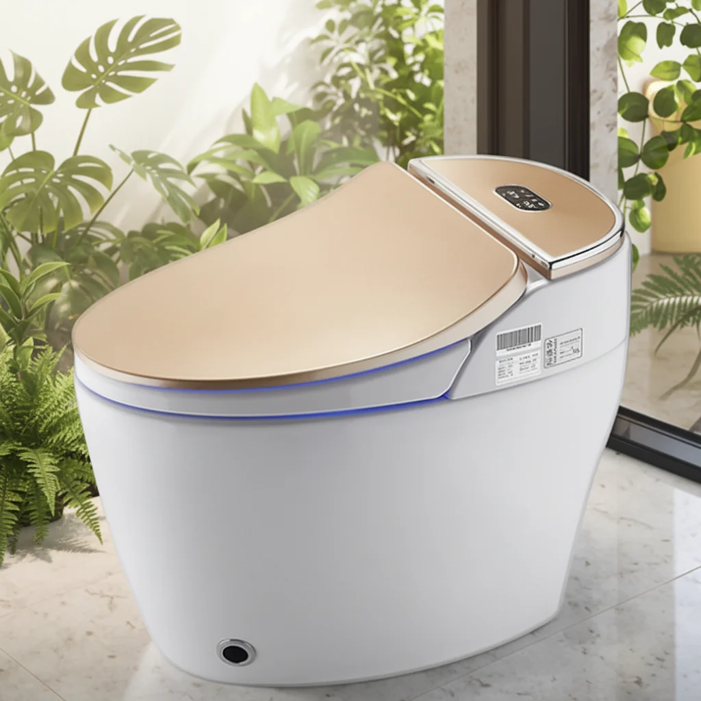 Modern Auto-Open Elongated Smart Toilet Ceramic Body Electric Flush Air-drying Floor Mounted Intelligent Bathroom Sanitary Ware
