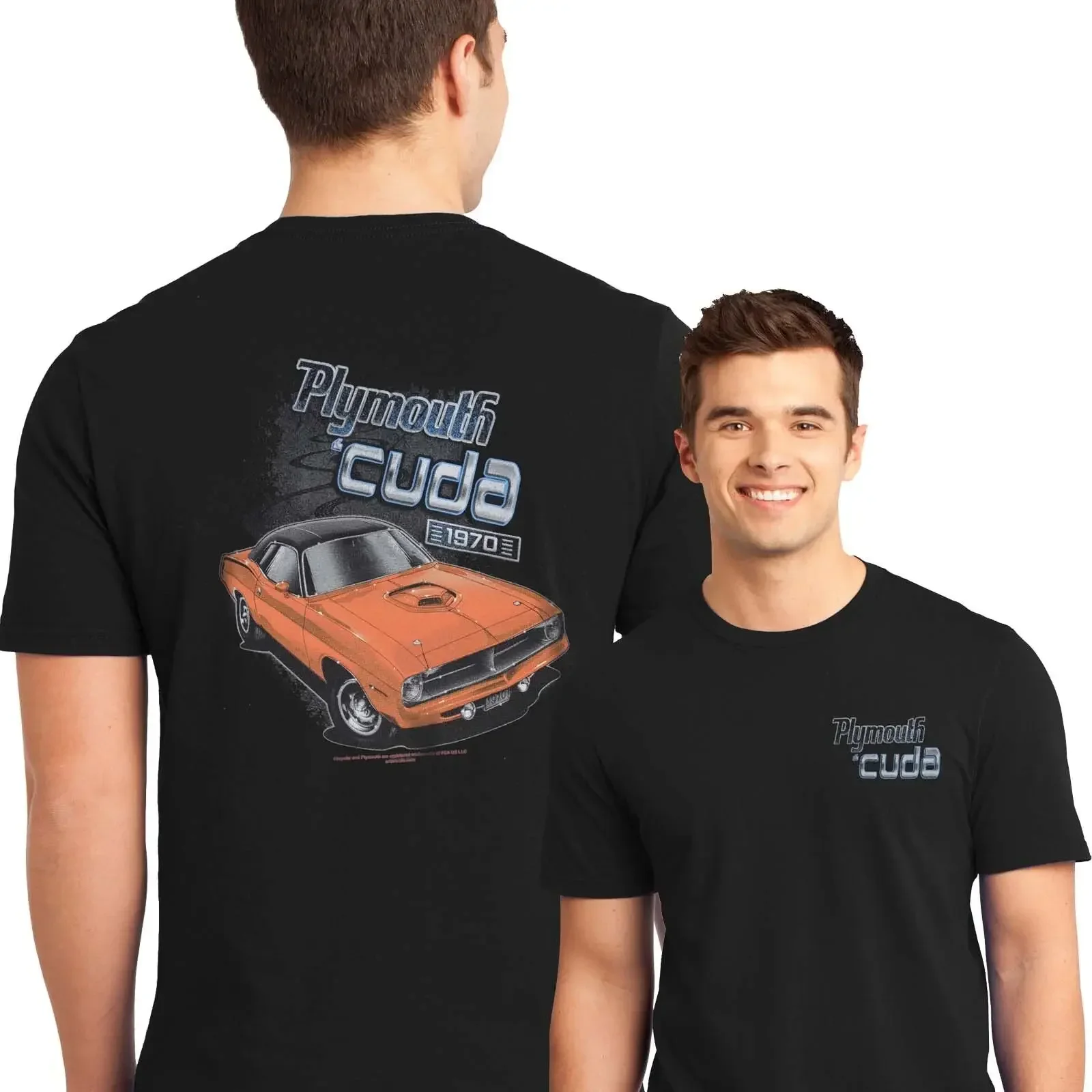 Camiseta Muscle Car 1970 Plymouth Barracuda Hemi Cuda MOPAR pequeña a 6XL y alta