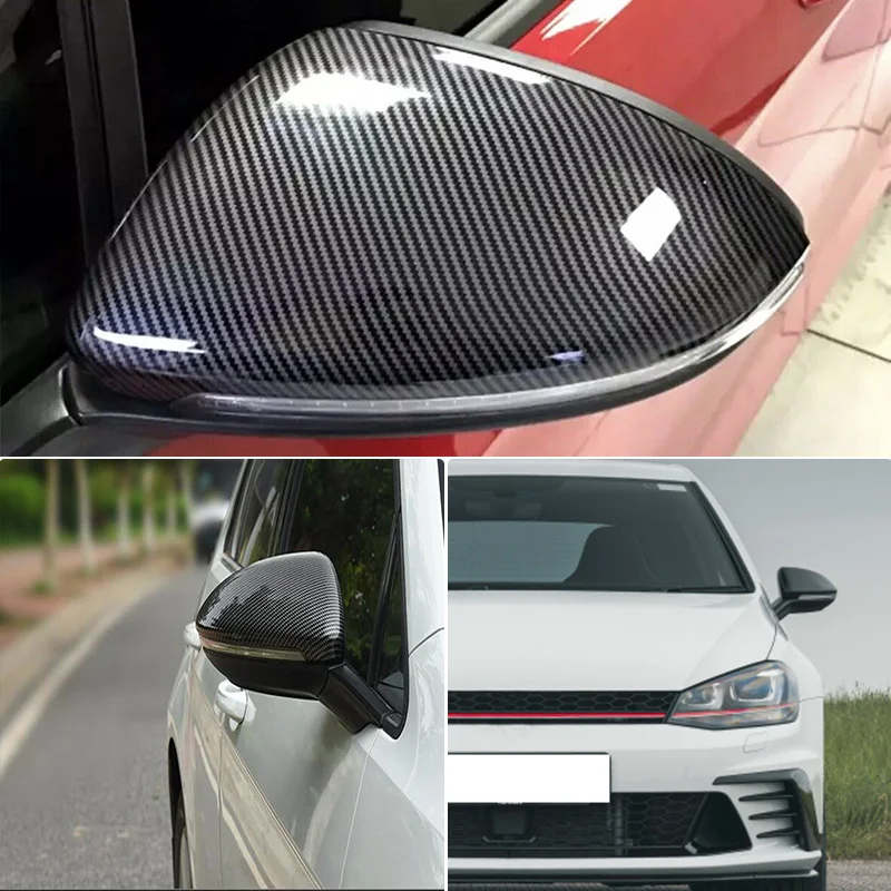 Abdeckkappe für den Außenspiegel, passend für VW Golf 7 MK7 7.5 GTI R GTE GTD und Touran, Baujahr 2013–2020. Ersatz-Spiegelgehäuse, Autozubehör. – Detail 1